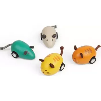 Dřevěná hračka Bigjigs Toys Dřevěné natahovací zvířátko 1 ks