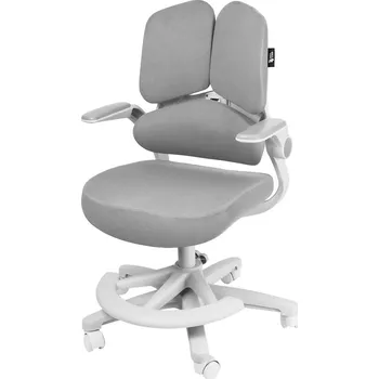 Dětský stůl Spacetronik Dětská ergonomická zdravá nastavitelná židle SPC-XD07 Barva: Šedá Dětská ergonomická zdravá nastavitelná židle s podnožkou