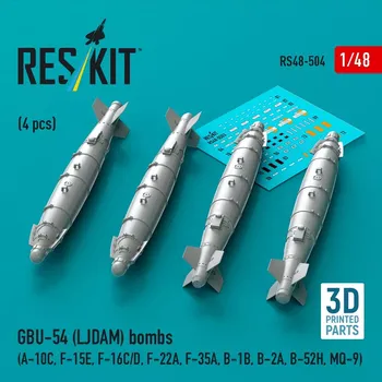 Plastikový model Reskit 1/48 GBU-54 (LJDAM) bombs (4 pcs.)