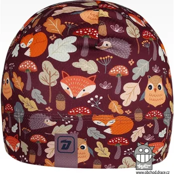 Čepice Funkční čepice Bruno - vzor 164 vínová - čepice na jaro / podzim M 52 - 54
