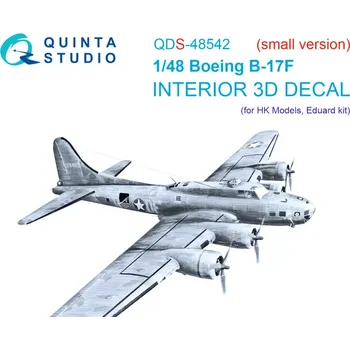 Plastikový model Quinta studio 1/48 Boeing B-17F 3D-Print.&col.Interior (HKM/EDU)