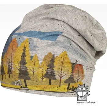 Čepice Bavlněná čepice Polo - vzor 40 - šedá melír, les 48 - 50