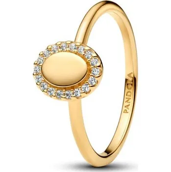 Prsten Prsten PANDORA Ovál s aureolou ke gravírování 58 163800C01-58