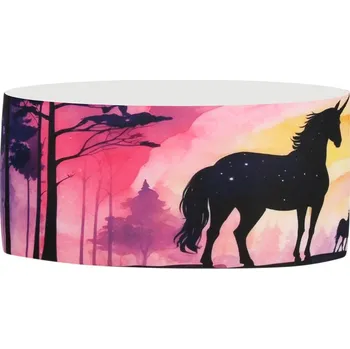 Čelenka Čelenka funkční Baldo - vzor 69 - duhová - jednorožci S