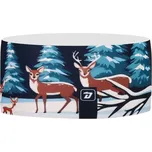 Čelenka funkční Baldo - vzor 83 - tmavě modrá - zvířátka v lese S