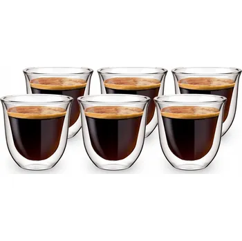 Sklenice na kávu a čaj Aqualogis 80 ml 6 ks