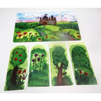 Gerlich Oboustranné kulisy k divadlu Před zámkem, Na zámku