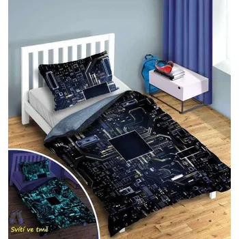 Povlečení FARO Povlečení Procesor svítící Bavlna, 140/200, 70/90 cm