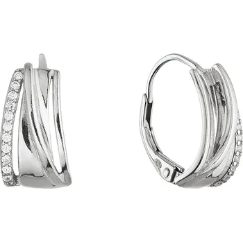 Náušnice Stříbrné visací náušnice proplétané 11680.1