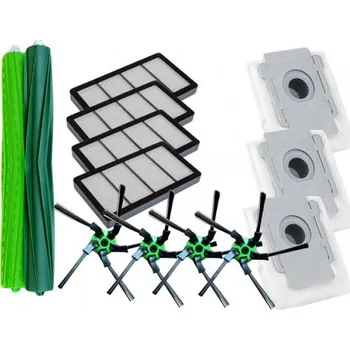 Sada příslušenství pro robotický vysavač HEPA filtry a kartáče pro iROBOT Roomba s9+ a sáčky, sada 15ks