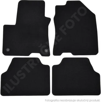 autokoberec Premium black velurové autokoberce VW ID.7 2024- 4ks