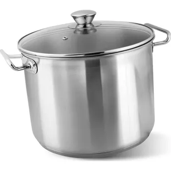 Hrnec Hrniec MagicHome Chloe, 30 cm, 15 lit., so sklenenou pokrievkou, nerez