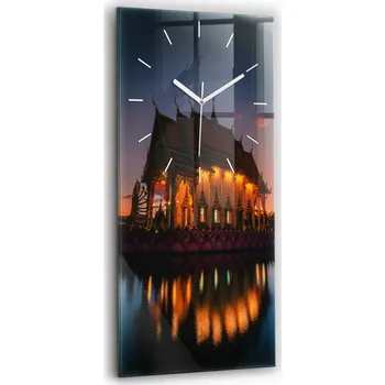 Hodiny Nástěnné hodiny Wallfluent odstíny žluté 30 cm