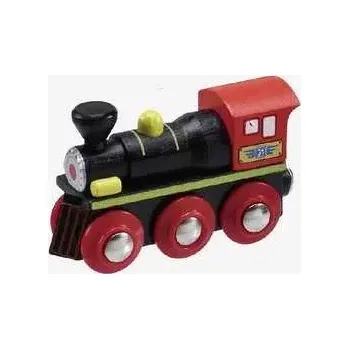 Vláček a vláčkodráha Maxim Dřevěná parní lokomotiva