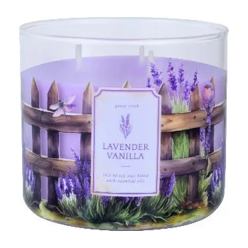 Svíčka Svíčka 0,41 KG LAVENDER VANILLA, aromatická v dóze, 3 knoty, zlaté víčko|Goose Creek