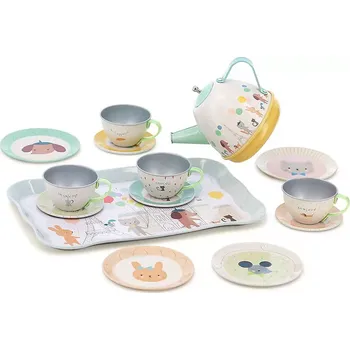 Dřevěná hračka Vilac Čajový servis se zvukem 14 dílů