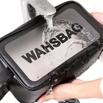 Dentální hygiena Taštička na kosmetiku (Středně velká průhledná kosmetická taštička 26 x 15 x 7,5 cm, poutko pro přenášení)