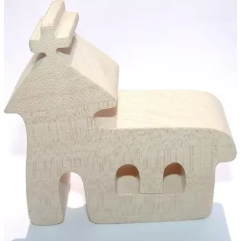 Dřevěná hračka Fauna Dřevěný kostel přírodní