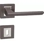 Dveřní kování MP Jasper HR (T/OC - Titan / chrom lesklý), klika-klika, Bez spodní rozety, MP T/OC (titan/chrom lesklý)