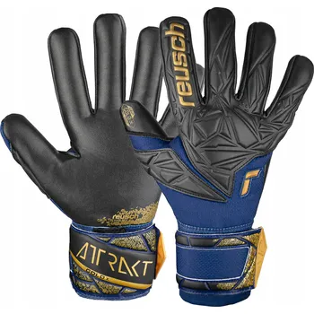 Brankářské rukavice Brankářské rukavice Reusch Attrakt Gold X NC premium blue/gold/black, velikost 8