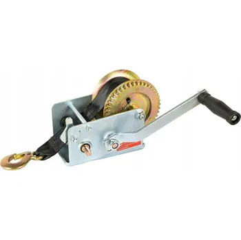 Naviják ruční lanový s klikou MASTERTOOL textilní pás 8 m 907 kg