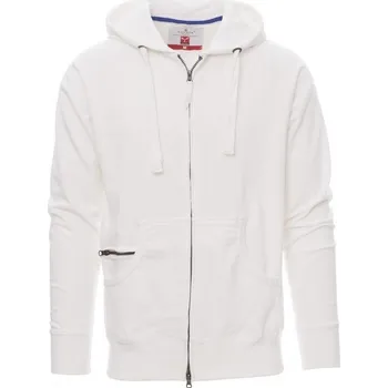 Pánská mikina Payperwear Lehká pánská mikina Hawaii+ s kapucí a se skrytým celozipem Barva: Bílá, Velikost: XL