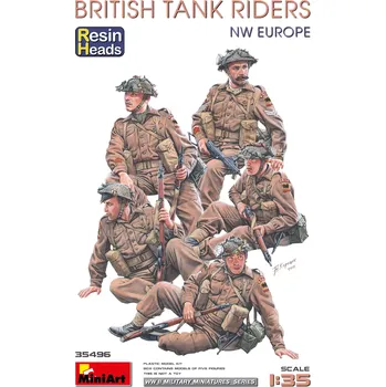 Plastikový model Miniart 1/35 British Tank Riders NW Europe (5 fig.)