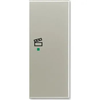 vypínač Kryt 2násobný pravý, symbol "scény" ABB Time, Time Arbo 6220E-A02203 32 starostříbrná