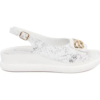 Dámské sandále Goodin Originální bílé sandály dámské na klínku 40