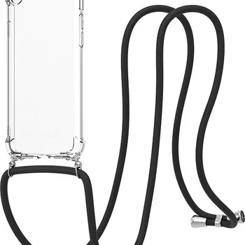 Pouzdro na mobilní telefon AlzaGuard Luxe Lanyard Case pro iPhone 7/8/SE 2020/SE 2022 černý