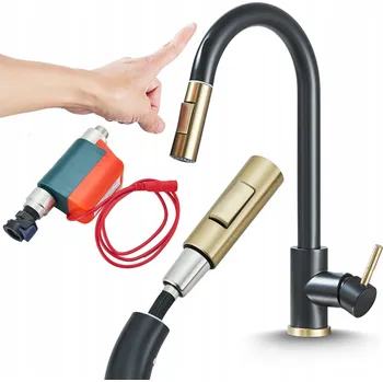 Vodovodní baterie Stojánková kuchyňská baterie Ari TOTTO SENS černá