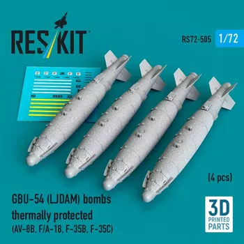Plastikový model Reskit 1/72 GBU-54 (LJDAM) bombs thermally prot. (4 pcs)