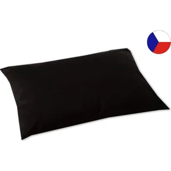 Povlak na dekorativní polštářek Luxusní saténový povlak na polštář 70x90 GEON Černý