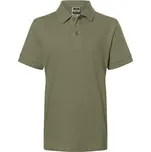 James&Nicholson Dětská polokošile JN070K Olive XS (98/104)