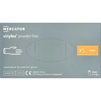 Pracovní rukavice Mercator Vinylex Powder-Free Examination & Protective Gloves (smooth) 100 ks