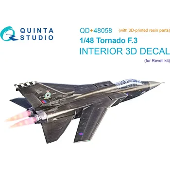 Plastikový model Quinta studio 1/48 Tornado F.3 3D-Print.&col.Interior (REV)