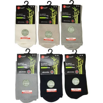 Dámské ponožky Dámské ponožky Terjax Bamboo line netlačící 34E8I, Hnědá 39-41 i384_99035670