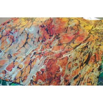 Umělecký papír Sapaimport Morušový ruční papír Milano Silk - oranžový Velikost: 23x32 cm
