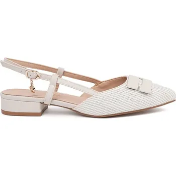 Dámské lodičky Goodin Jedinečné bílé dámské lodičky bez podpatku 41