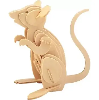 3D puzzle Woodcraft construction kit Woodcraft Dřevěné 3D puzzle Myš