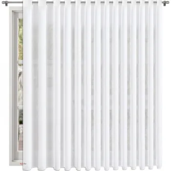 BytoTex Hotová záclona s kroužky Nani bílá 500x250 cm