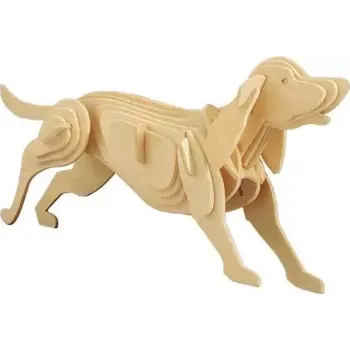 3D puzzle Woodcraft construction kit Woodcraft Dřevěné 3D puzzle Pes