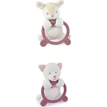 Hračka pro nejmenší Doudou et Compagnie Paris Doudou Plyšová hračka s kousátkem HOULAHOP 1 ks Srnka