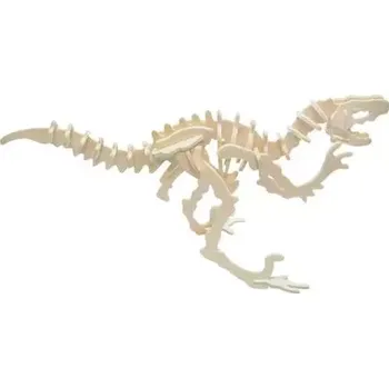 3D puzzle Woodcraft construction kit Woodcraft Dřevěné 3D puzzle Velociraptor