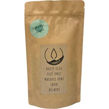 Výroba svíčky Barvená sypaná svíčka v recyklovatelném sáčku bez knotů Zelená - 200 g