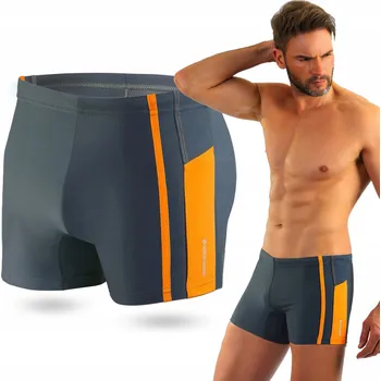 Pánské plavky Pánské plavkové boxerky 364 grafit Sesto Senso XL grafit