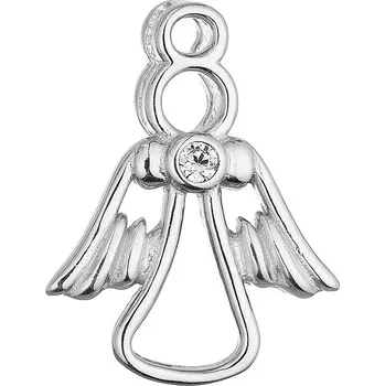 Přívěsek Stříbrný přívěsek anděl se zirkonem 14047.1