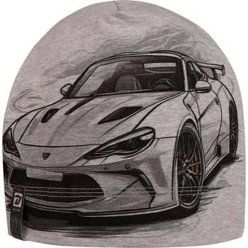 Čepice Bavlněná čepice Polo - vzor 93 - světle šedé - závodní auto 50 - 52