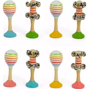 Hudební nástroj pro děti Bigjigs Toys Sada Rumba koule a rolničky