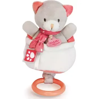 Hračka pro nejmenší Doudou et Compagnie Paris Doudou Plyšová hudební hračka 20 cm kočka